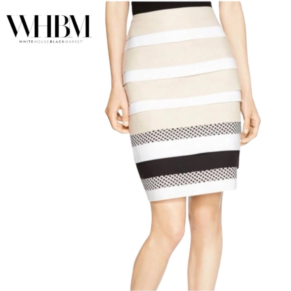White House Black Market tiered skirt size 6
